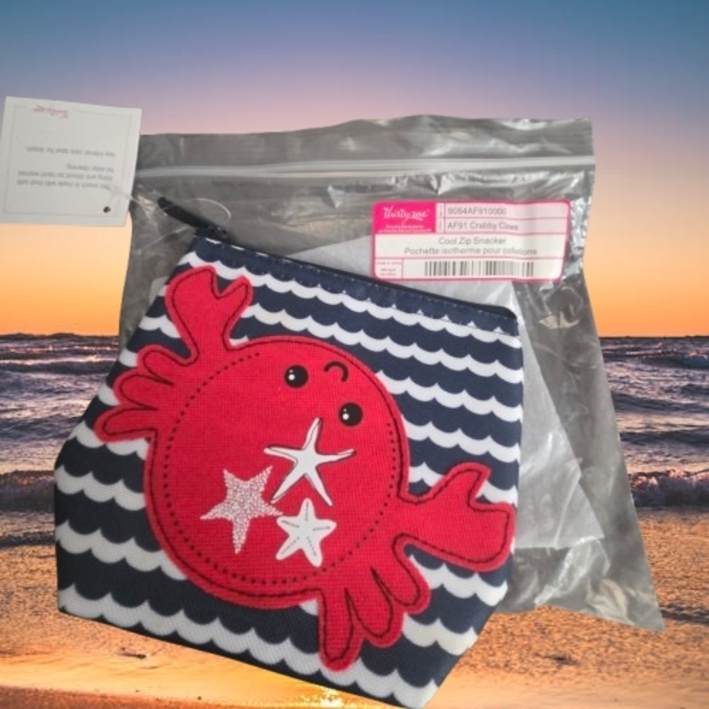 Thirty-One Crabby Claws Cooler Zip Pouch